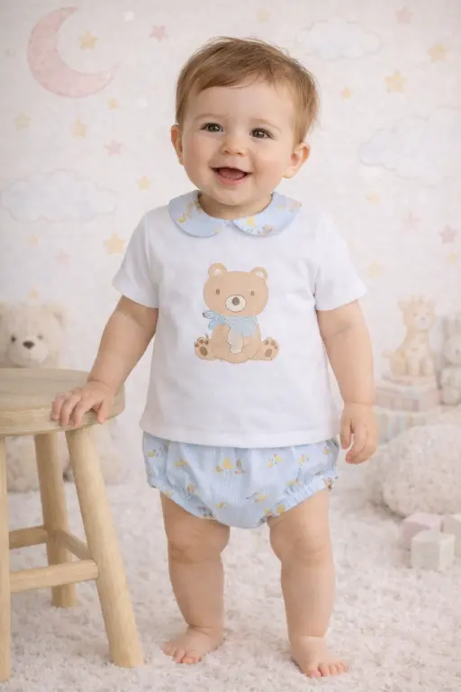 Conjunto de mi bebé moda infantil Niño con conjunto de dos piezas de mi bebé moda infantil