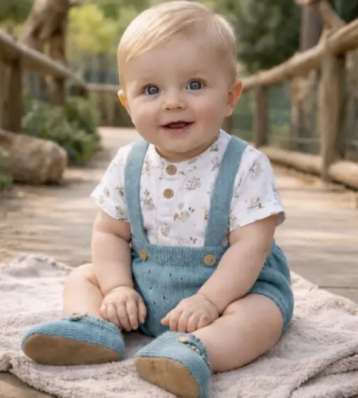 Conjunto peto de mi bebé moda infantil Bebé niño con conjunto punto de mi bebé moda infantil